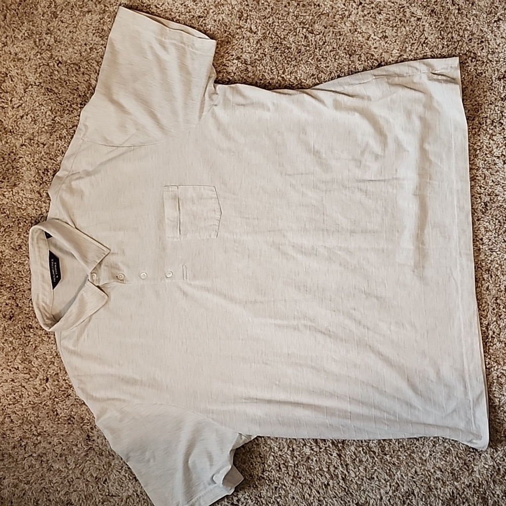 Roundtree & Yorke, Size XXL, Beige short sleeve